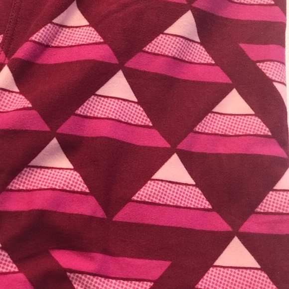 LULAROE One Size Pink Geometric Leggings NWT - Picture 3 of 6